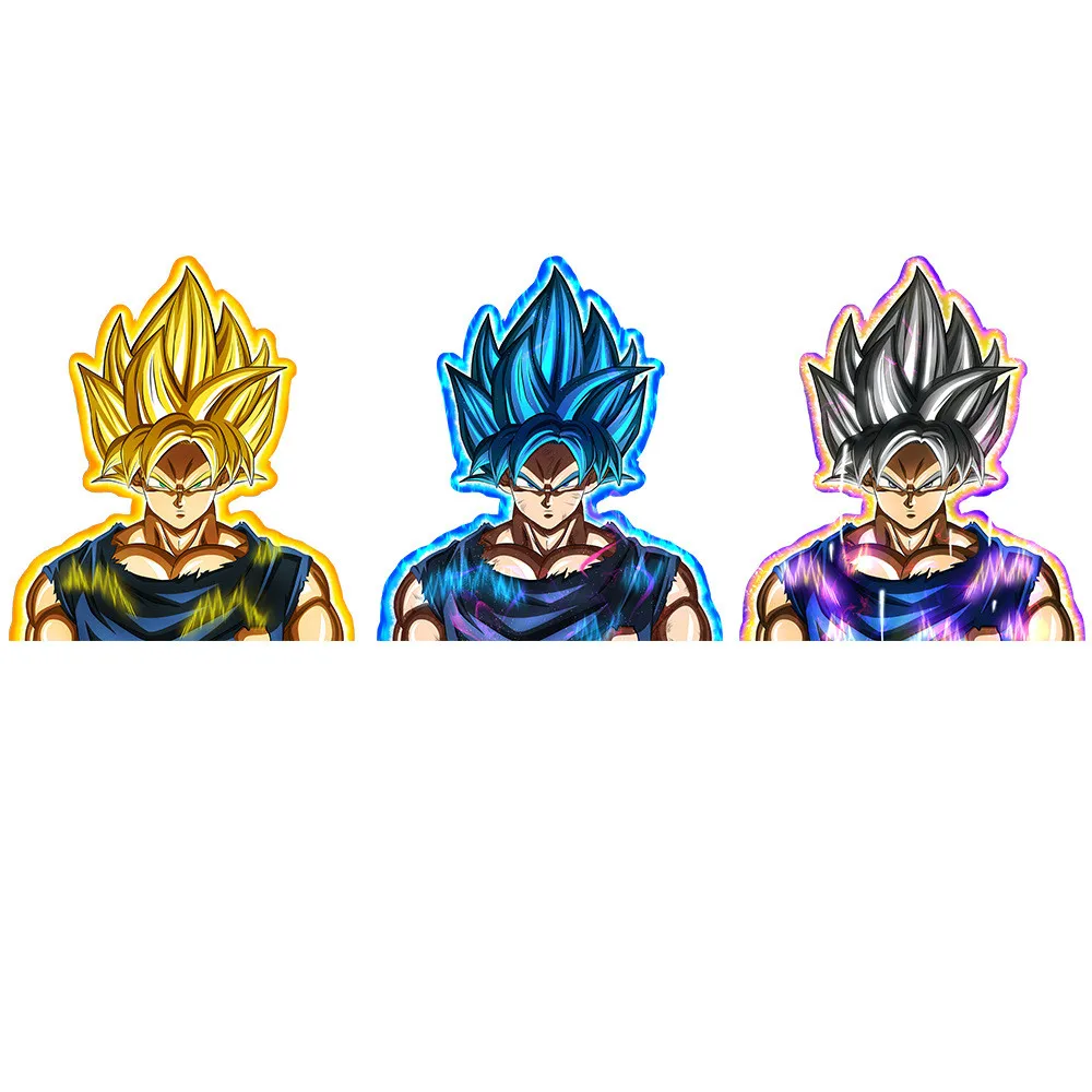 Anime Dragon Ball Lenticular Poster 3d Glitter Die Cut Car Sticker For ...