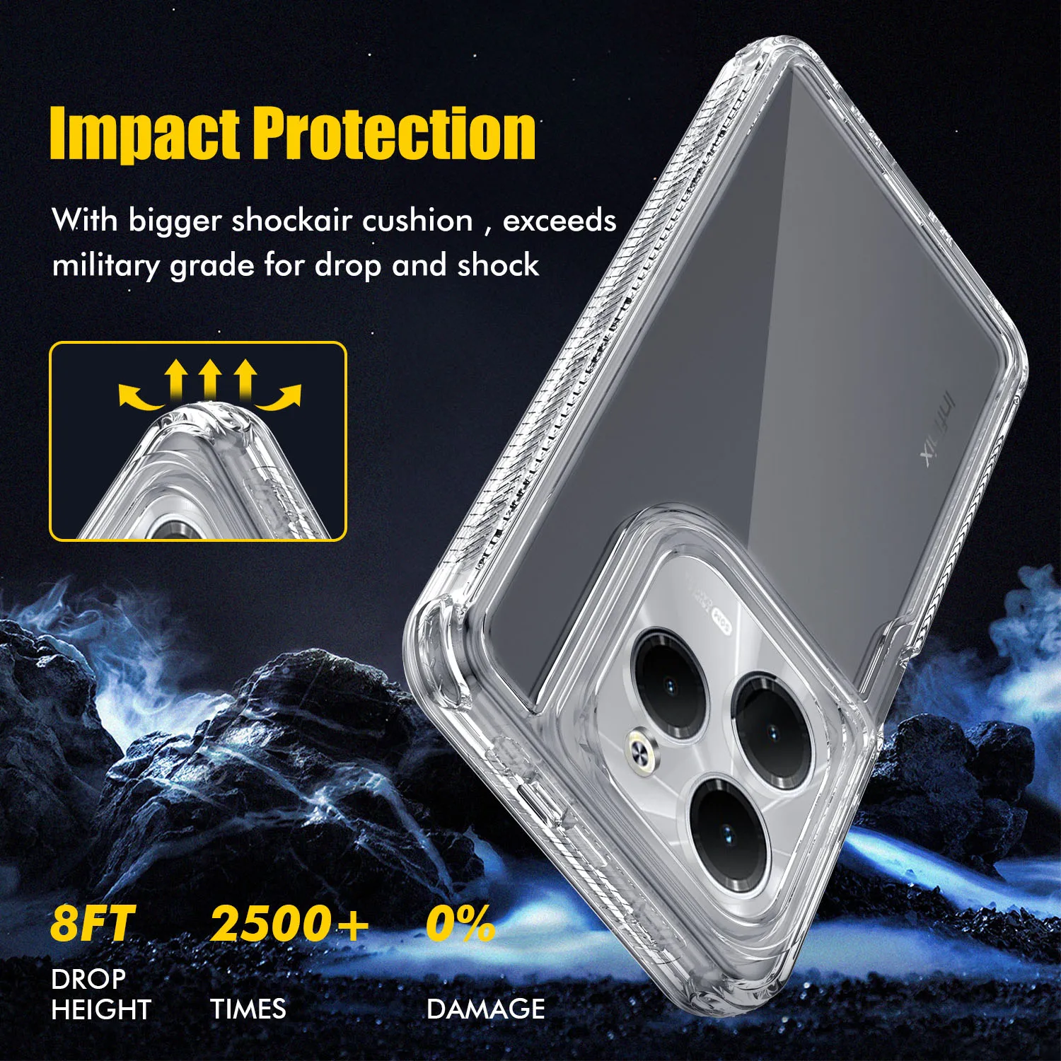 360 3 in 1 Forros Clear Transparent Shockproof Mobile Phone Case Back Cover Linings for Tecno Spark Go 1 Camon 30S 40 Pro Case