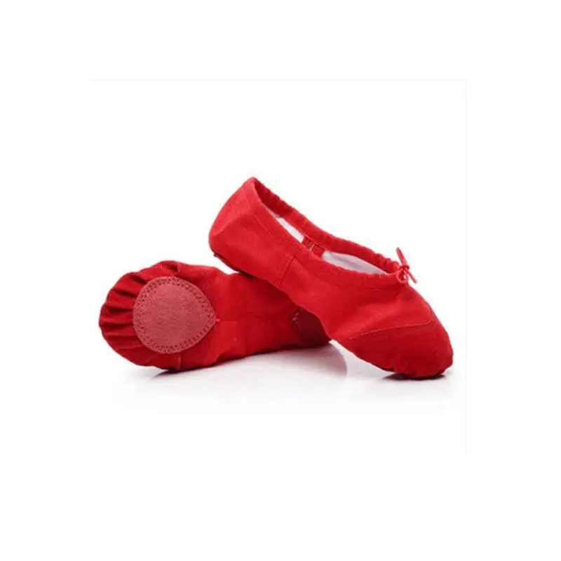 Балетная тренировочная обувь для танца живота, из мягкого хлопка, 24-41 размера