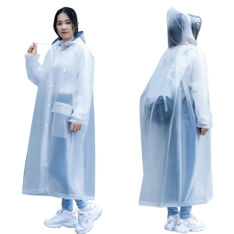 Disposable Plastic Poncho Raincoat for Men Women Boys and Girls Emergency Fisherman rain coat for Travel