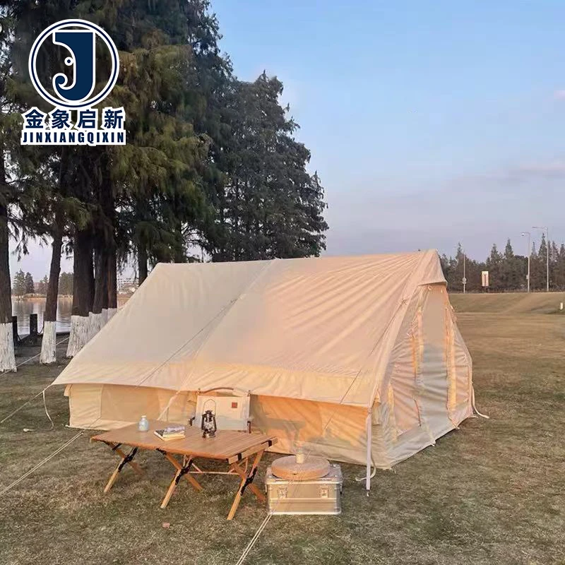 4-Person Inflatable Camping Tent-UV Water-Resistant Tent