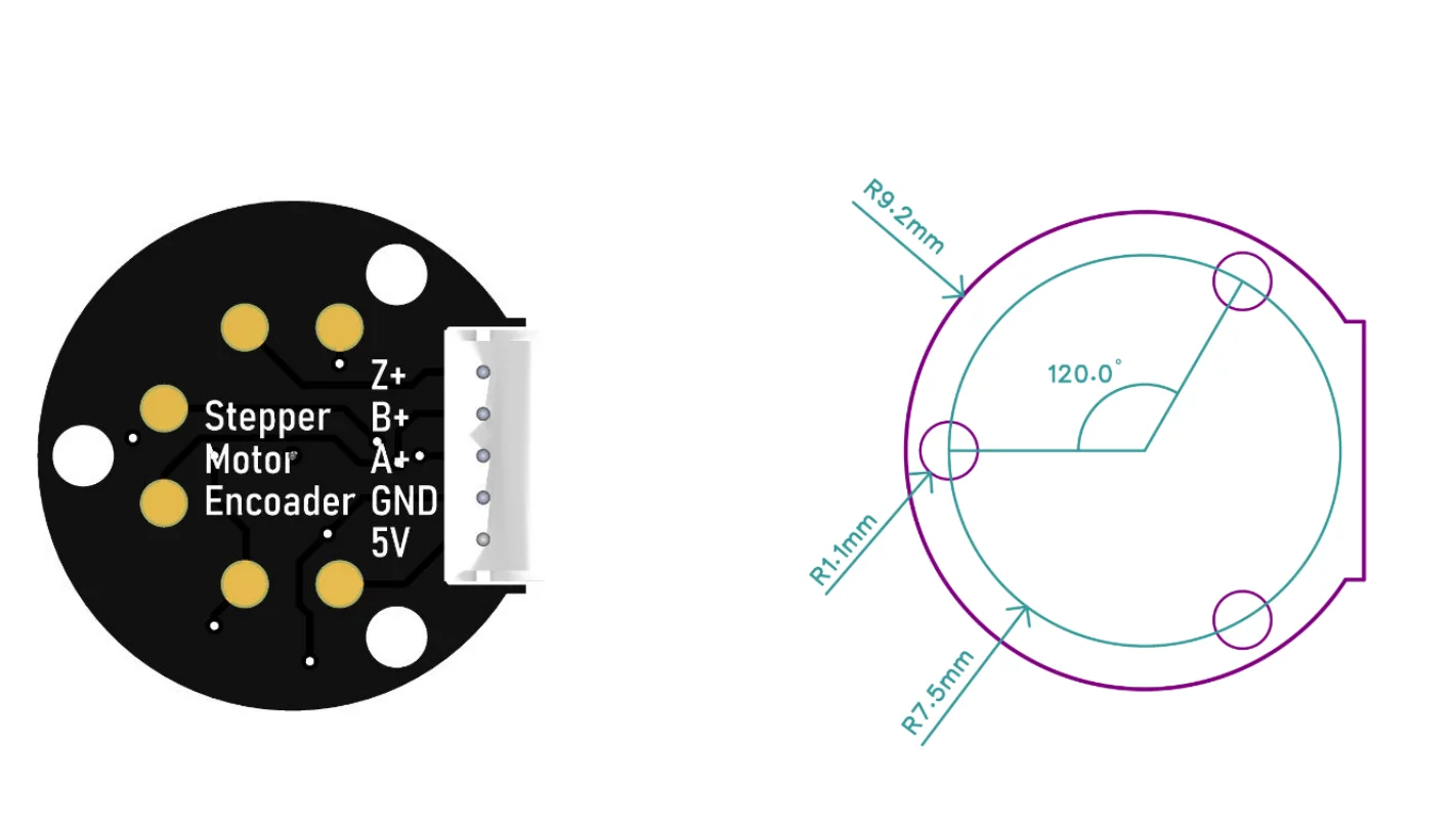 Customizable Hall Encoder Special Encoder Module For Micromotor 1024