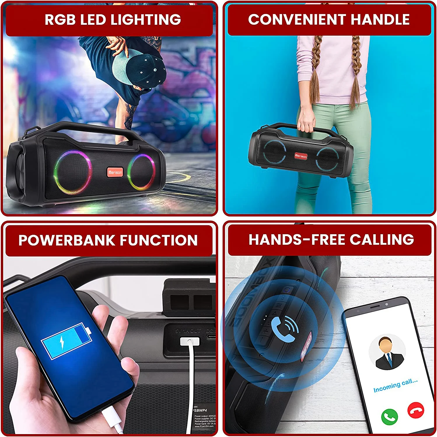Free Sample Party Boombox Speaker With Microphone Soundbar Speaker