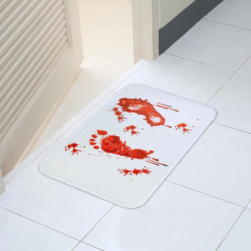 Custom Halloween Scary Horror Novelty Blood Non Slip Memory Foam