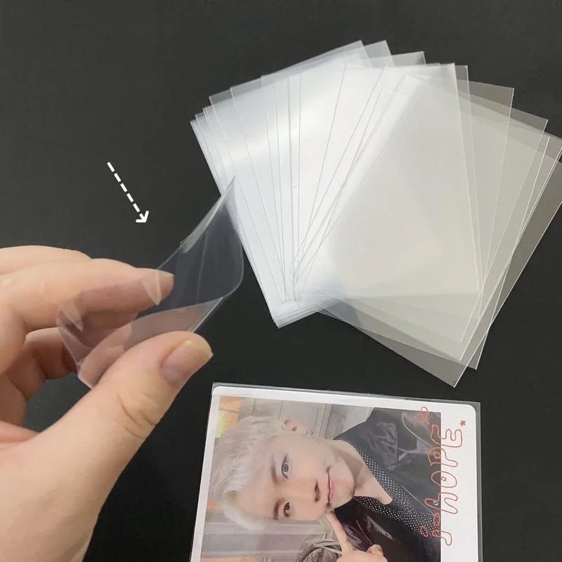 Acid-Free and PVC-Free Photo Card Sleeves Perfect Fit Kpop Photocard  Sleeves Soft Plastic Clear Penny Sleeves for Photocards