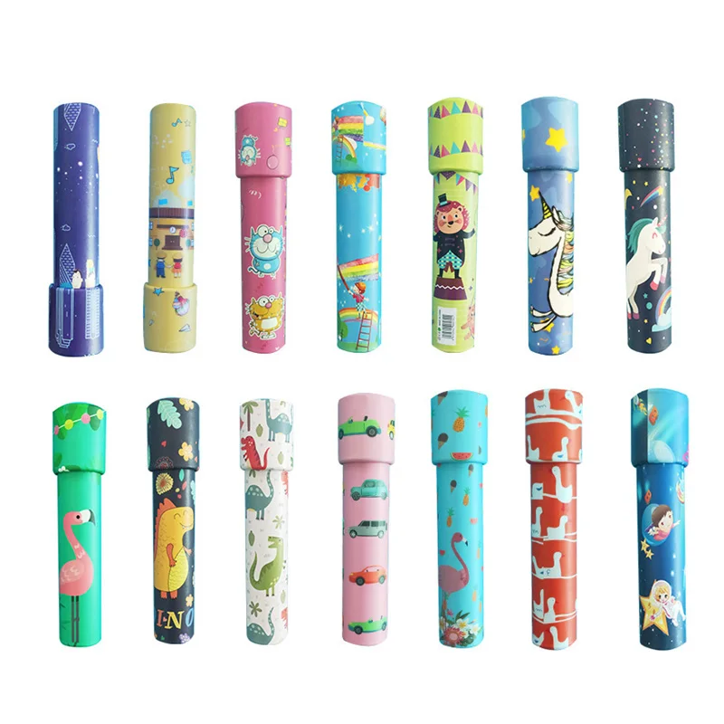 Оптовая продажа, мини-Вращающийся калейдоскоп, детские развивающие игрушки, волшебный калейдоскоп