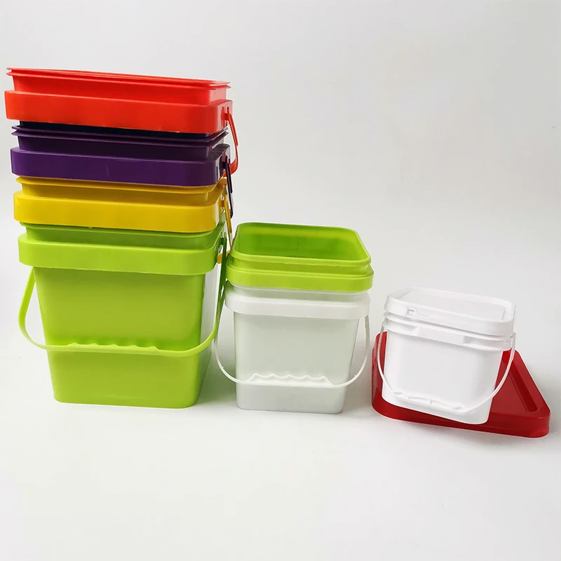 Bucket/drum/pail/container Buckets Quality Square Rectangle Plastic Food Plastic 8L/10L /12l/15l/20lhigh 20 Liter Plastic Pail /