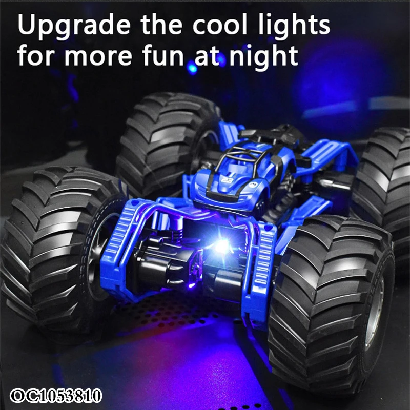 Remote Control Mist Spray Double Sided Rc Tipping Stunt Twister Car Toy Kids