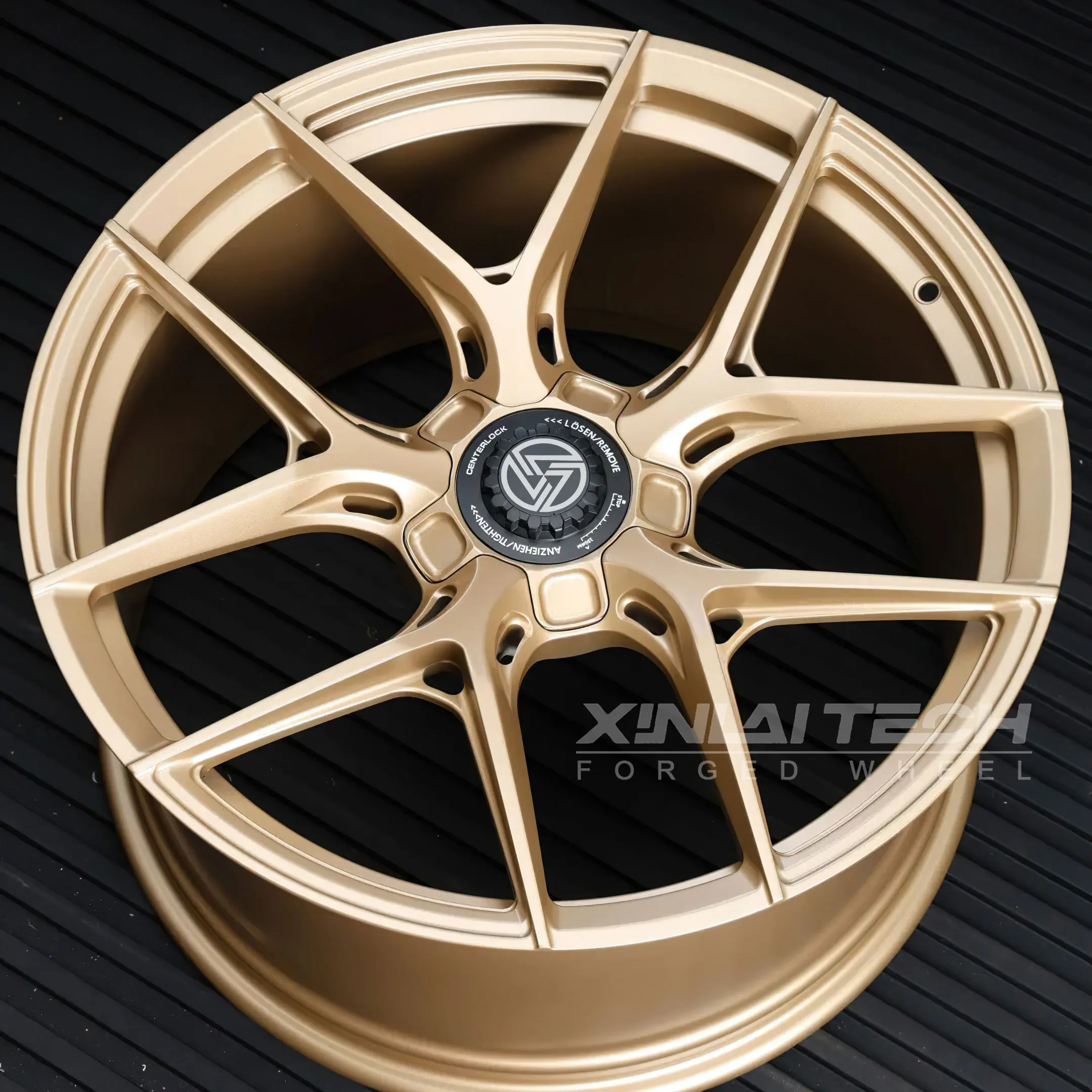 XL Aluminium Alloy Bronze Finished 1-piece Monoblock Custom Forged Wheels Deep Concave 5x120 5x112 5x114.3 Racing Car Wheel - Image 1