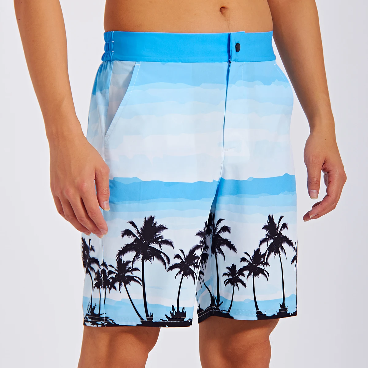 Szublimációs férfi spandex gyorsan száradó strandszörfdeszka strand nyári izzadságnadrág férfi hálós rövidnadrág fürdőruha693_voghion.com