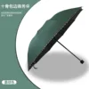 10k black-coated edge business umbrella-dark green