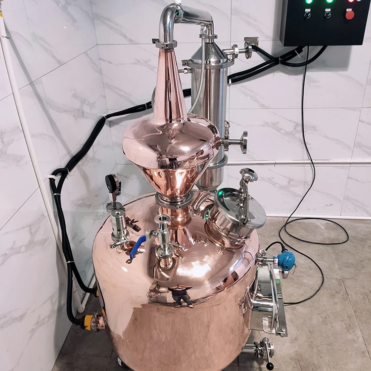 Electric Heating Steam Type Extraction Rose Rosemary Lavender Essential Aromatic Oil Distiller