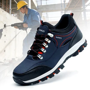 JIANKUN Men's Lightweight Steel Toe Work Shoes Sports Style Anti-Slip and Puncture-Proof Mesh Insole for Summer