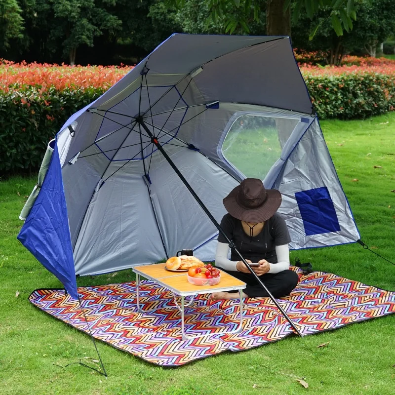 Outdoor Groe Sonnenschutz UV Sonnenschutz Benutzer definierte Sonnenschirm  Angeln Camping Zelt Pergola Wind dichter Regenschirm Grohandel