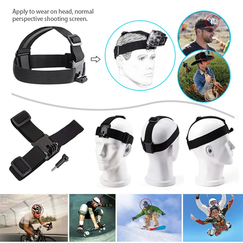 Used Camera Accessories for GoPro Hero 4 Silver Hero3 Black Edition Hero 10-4 Compatible with GoPro 9 8 7 6 5 4 Cameras
