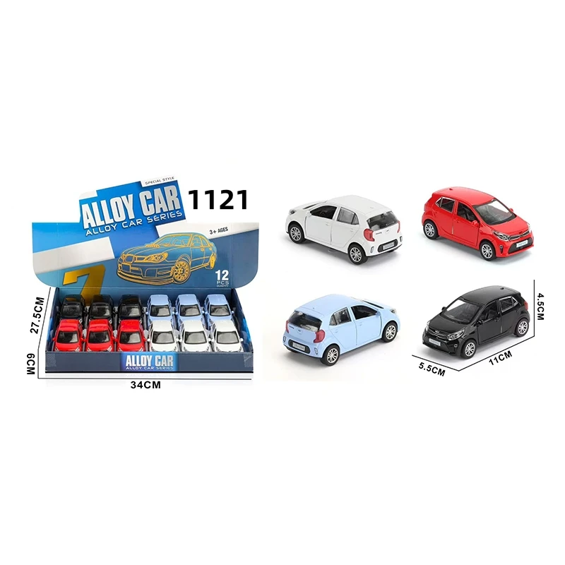 1:32 Scale for Kia Diecast Zinc Alloy  Morning  Model Car  Vehicle Toy for Boys
