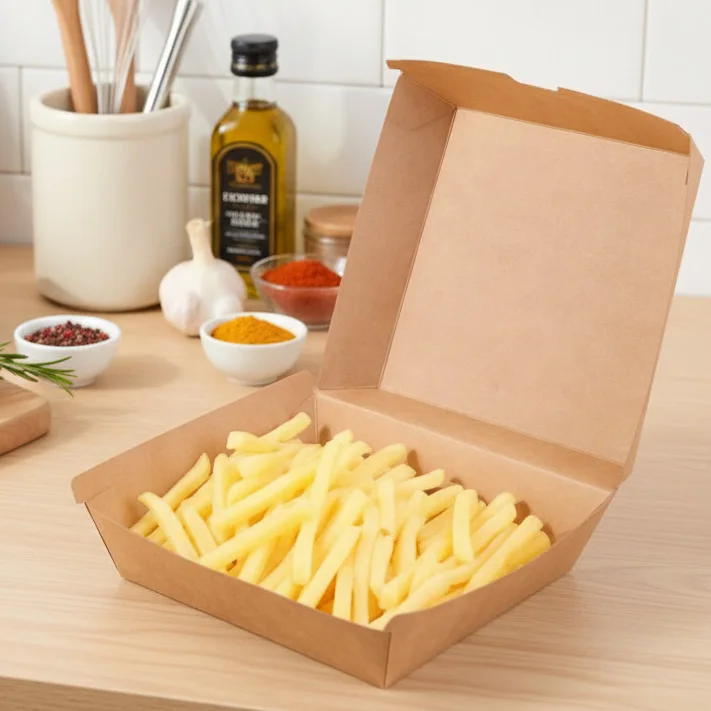 Factory Direct Food Grade Kraft Paper Pizza Box Corrugated Disposable Takeaway Packaging Carton Wholesale