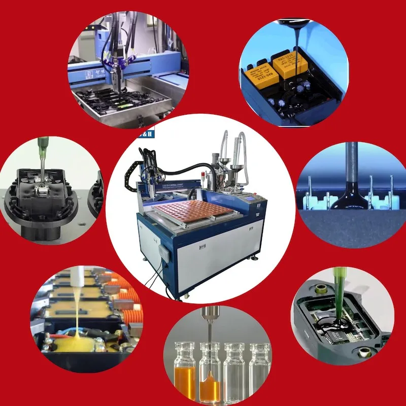 LED Module Glue Dispenser Resin Applicator Machine Epoxy Glue Spray Machine