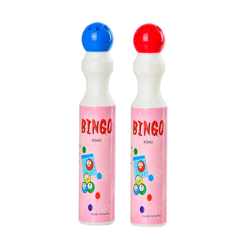 Rainbow Bingo Dabber Marker Pen No Leaking Novelty Daubers Empty Bottle