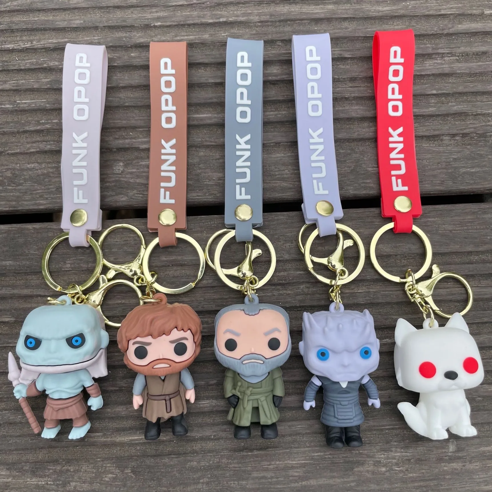 Game of Thrones Keychain Cartoon Doll Car Pendant Couple Bag Pendant Wholesale