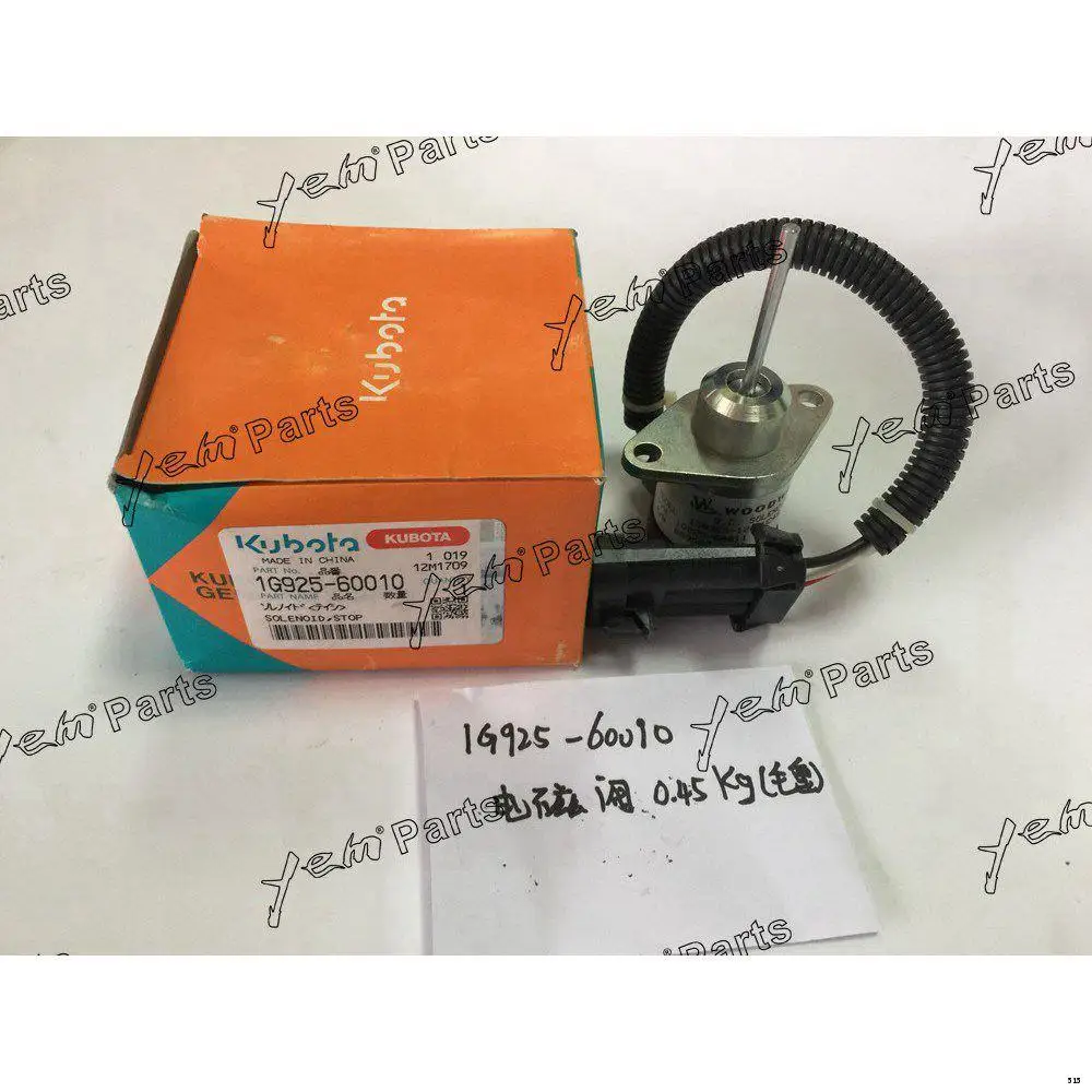 V3300 Stop Solenoid 1G925-60010 for Kubota Diesel Overhaul Kit