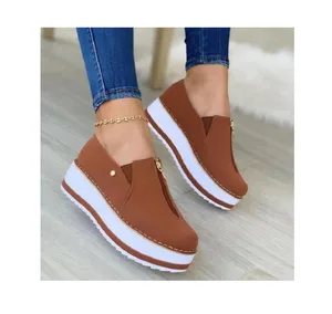 Women's Shoes Summer 2026 New Platform Casual Sneakers Plus Size 43 Comfort Non Slip Flat Loafers Women Shoes