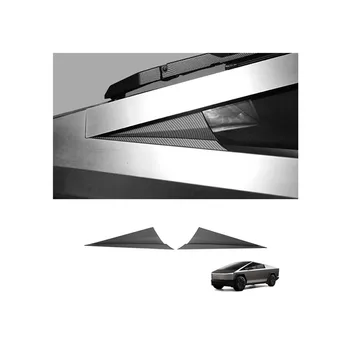 A-Pillar Triangle Spoiler Covers (Carbon Fiber Pattern ABS) for Cybertruck