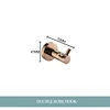 Double robe hooks