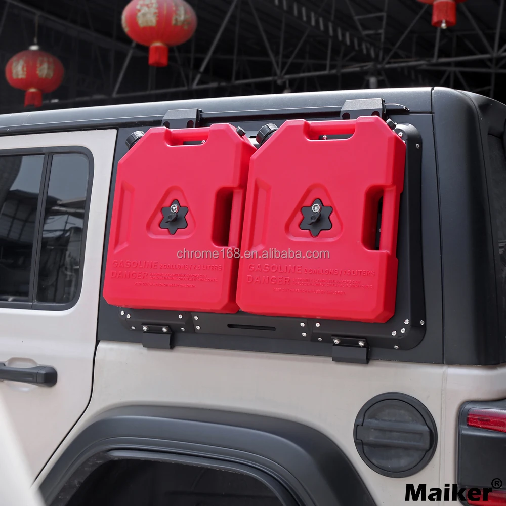 4x4 Aluminum Car Side Window Expansion Panel Kits With 7.5l Tank