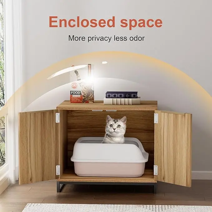 Mesa Muebles Para Gatos DiseÃ±o Elegante Caja De Arena Para Gatos