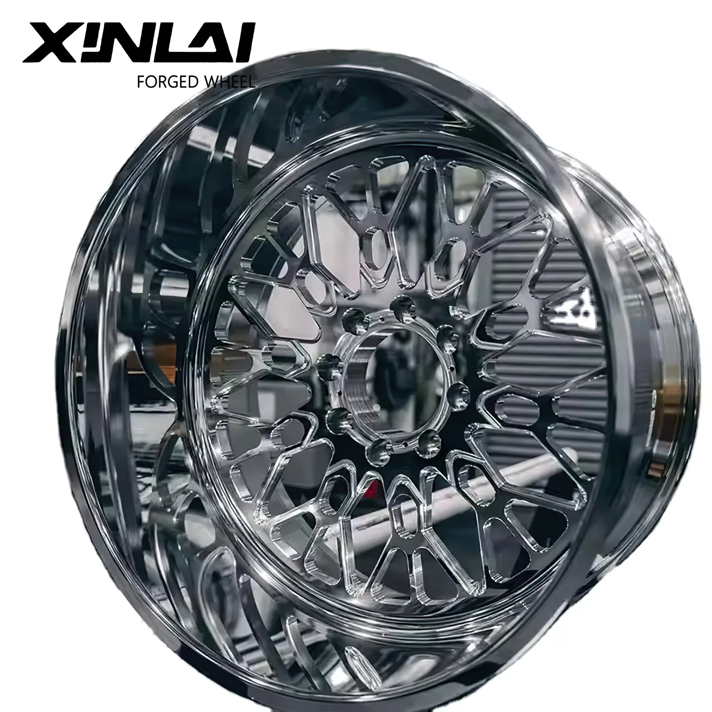 XL Deep Dish Chrome 4x4 Off-road Wheel 17-26 Inch 5x127 5x139.7 6x135 Alloy Forged Pickup Truck Wheels for Toyota Jeep Wrangler - Image 3