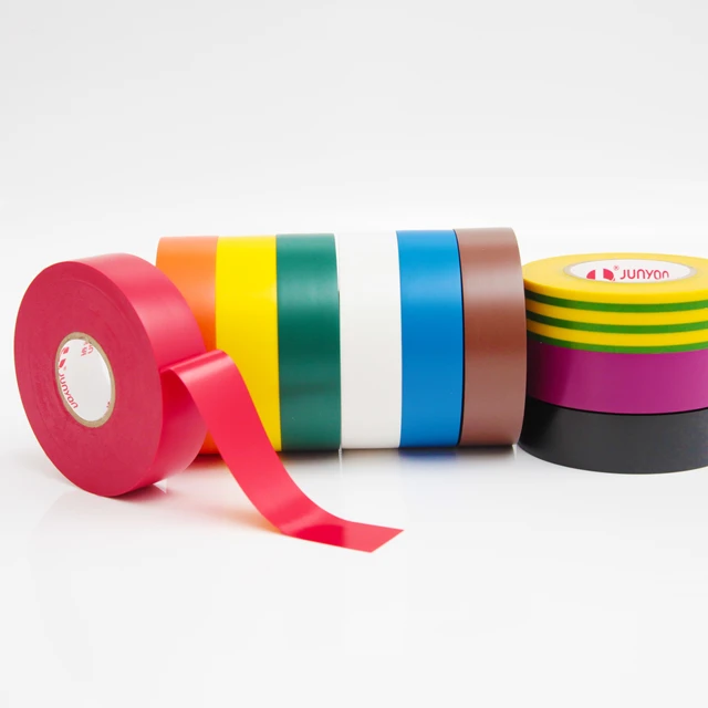 High Tenacity Colorful 0.13mm Thickness Electrical Logo Design Automotive PVC Insulation Tape Electrical Tape for Vehicles Roll