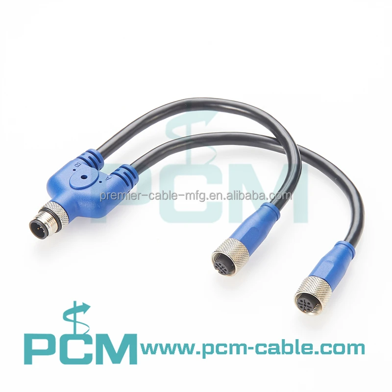 M12 Y Splitter Cable for NMEA 2000 Network factory