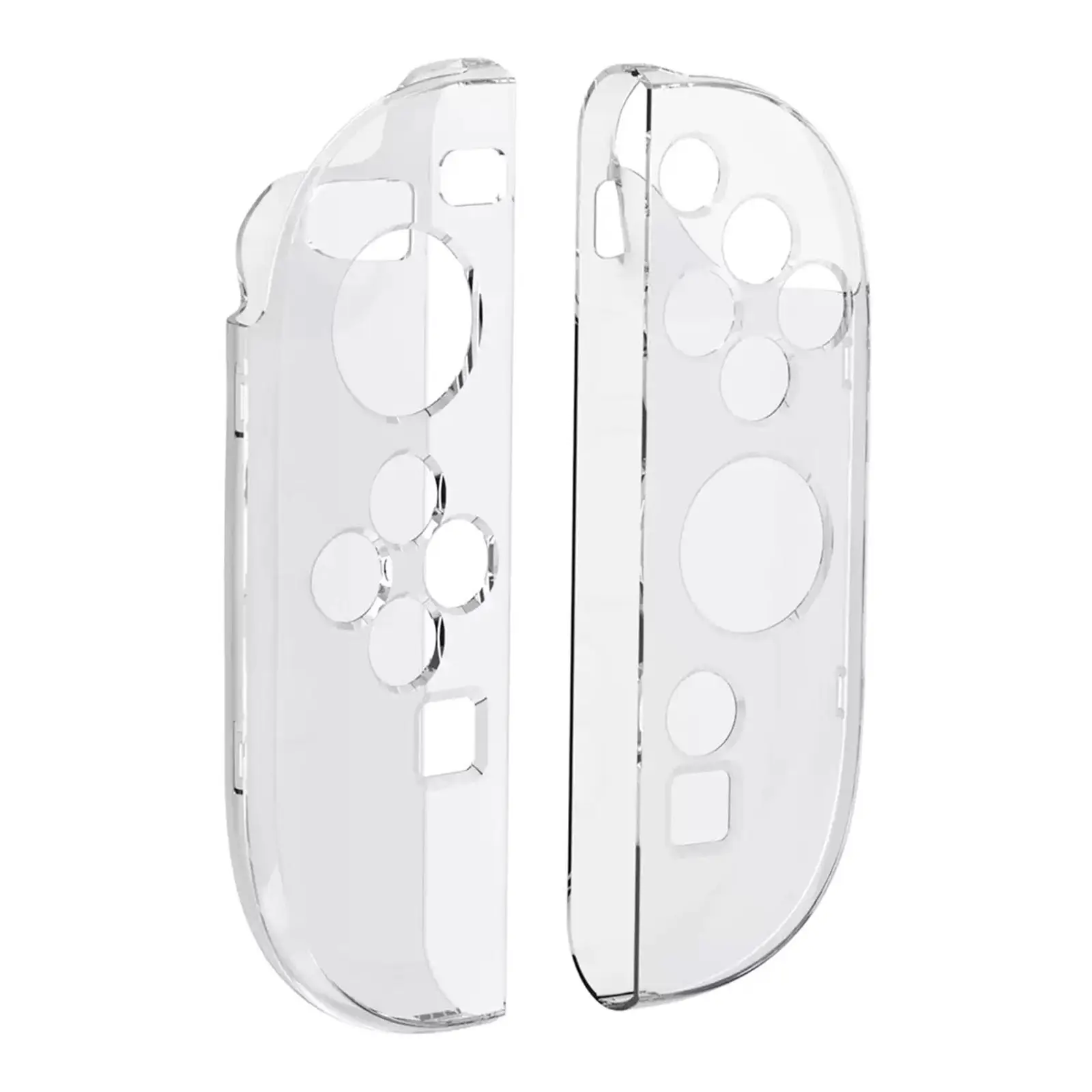 product transparent clear shockproof protective case cover for nintendo switch 2 split grip clear protective case crystal game covers-6