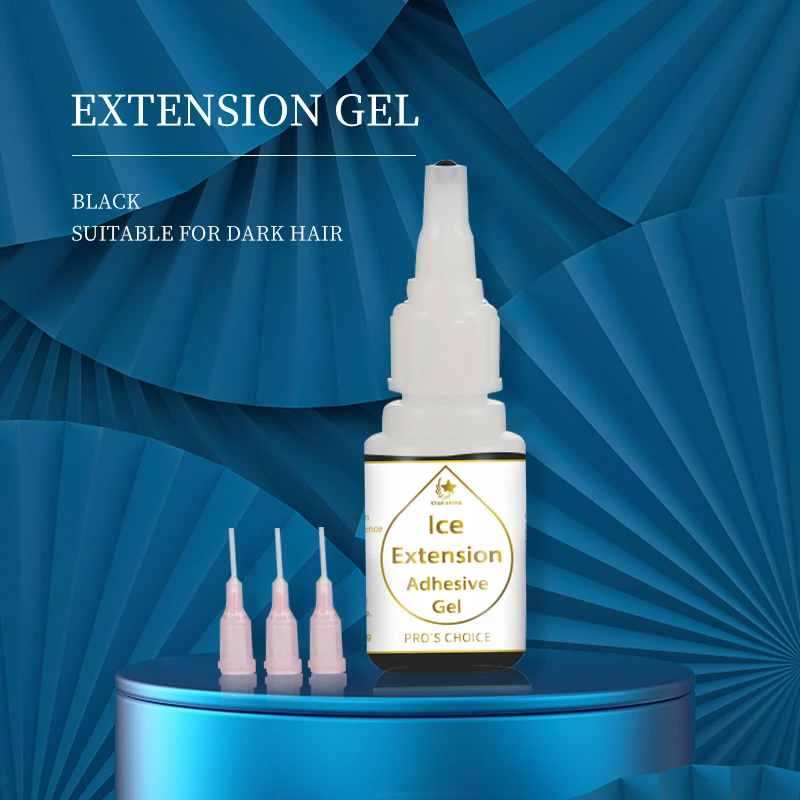 Ice Extension Glue Cold Hair Extension Black Hair Glue