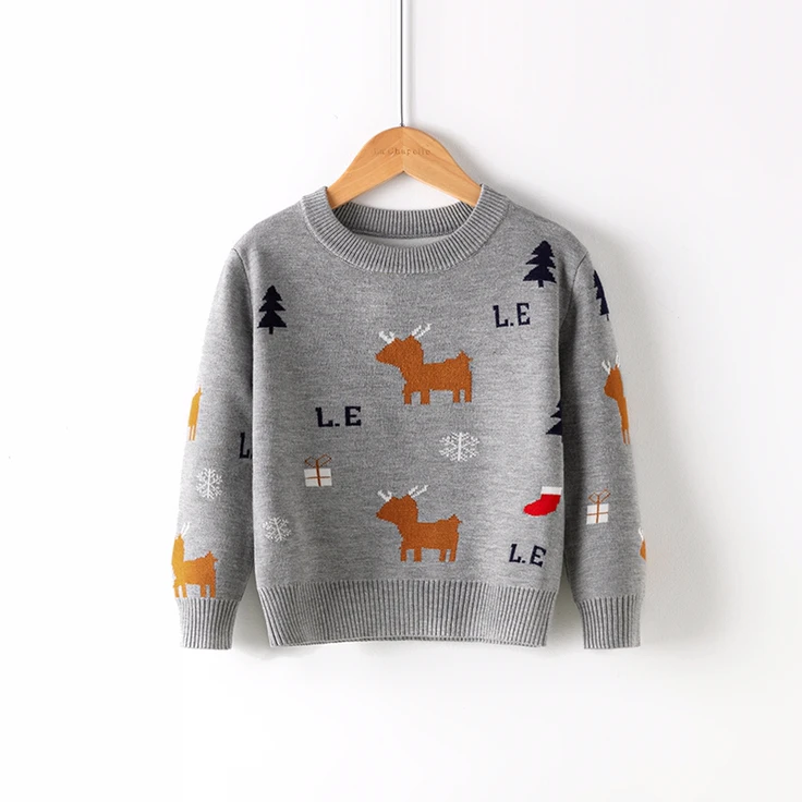 RTS Cute Pattern Sweaters Kids Pullover Baby Christmas Sweaters Ready to Ship