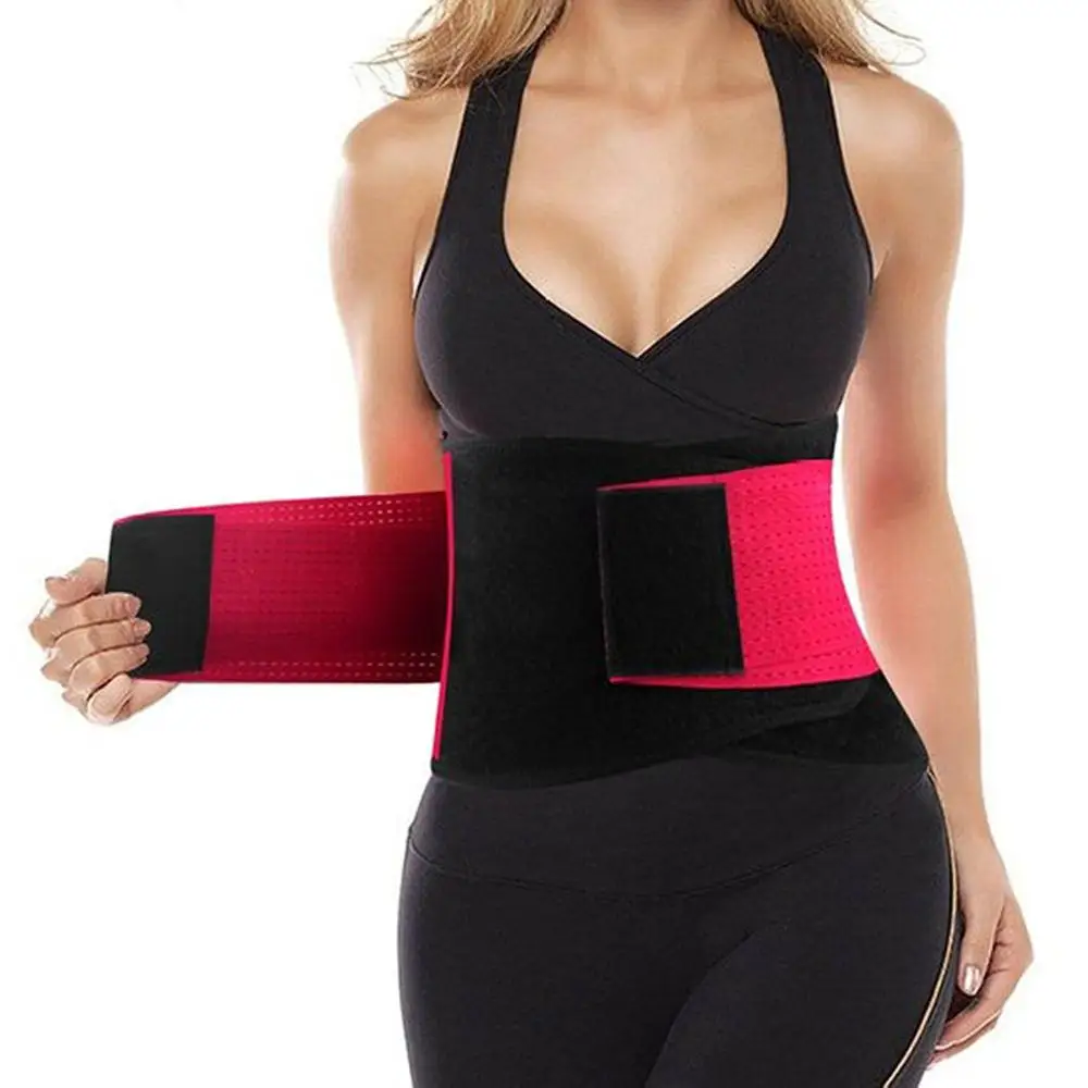 Fitness Belt Back Waist Support Slim Sweat Trimmer Trainer Sport Protective Gear 