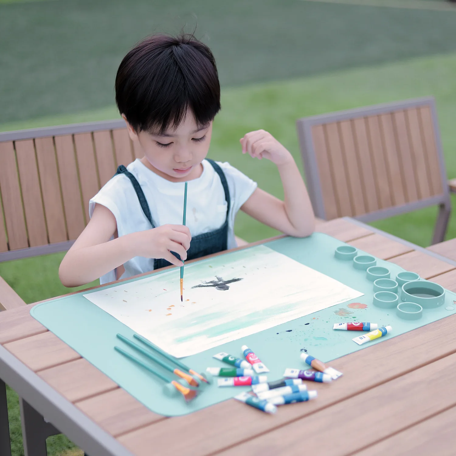 Table Protector Silicone Placemat 40x60cm Kids DIY Crafts Table