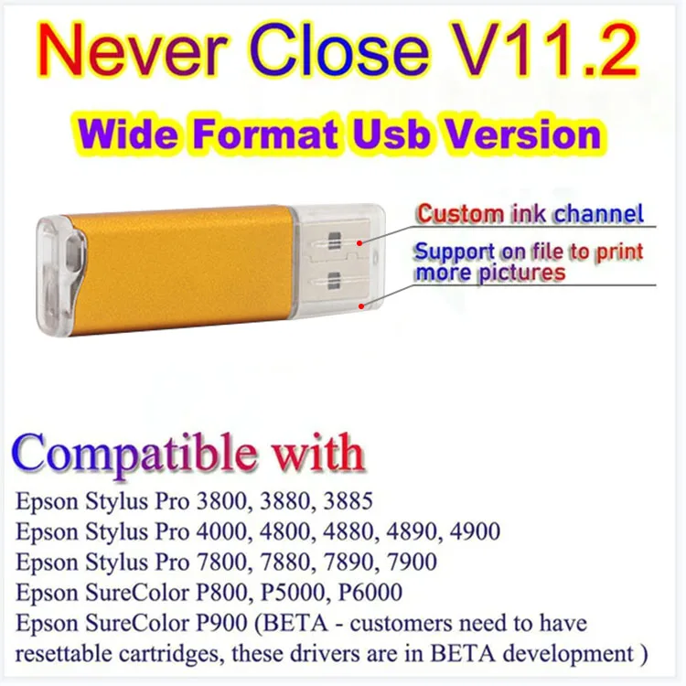 Usb Key Driver Ver 11.1 11.2 DTF Dongle Rip Software 11 for Epson Et 8550 8500 L 805 L805 L1800 1390 L18050 L8050 Printers