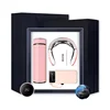 Pink-(thermos+neck massage+power bank)