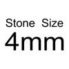 4mm (moissanite size)