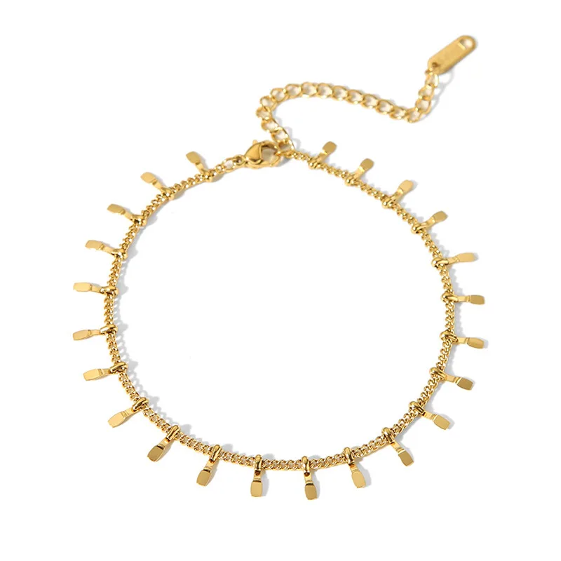 Metal chain v neck tassels hollow out top