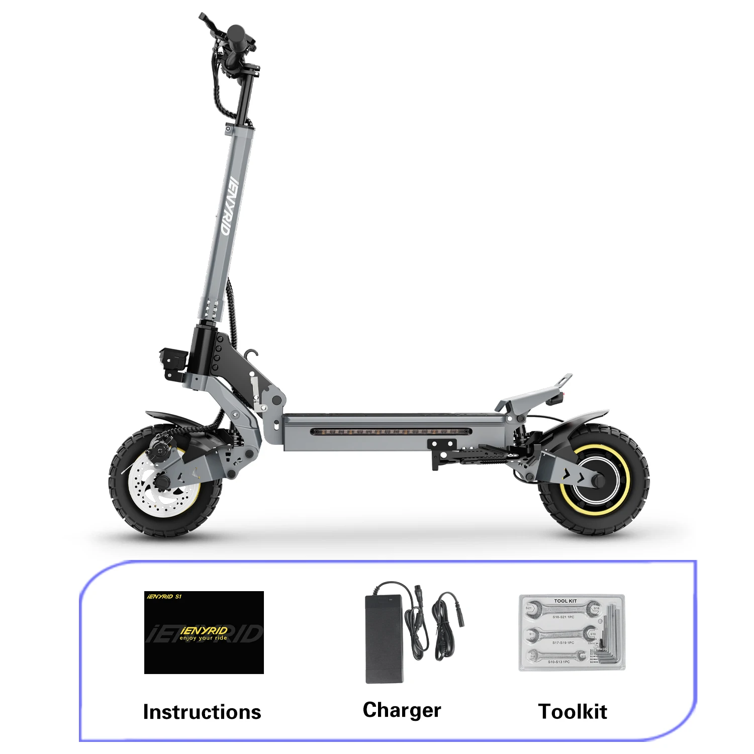 Wholesale 48V 15Ah iENYRID S1 High-Speed Off-Road Electric Scooter for Adults EU/UK/USA Warehouse Dropshipping