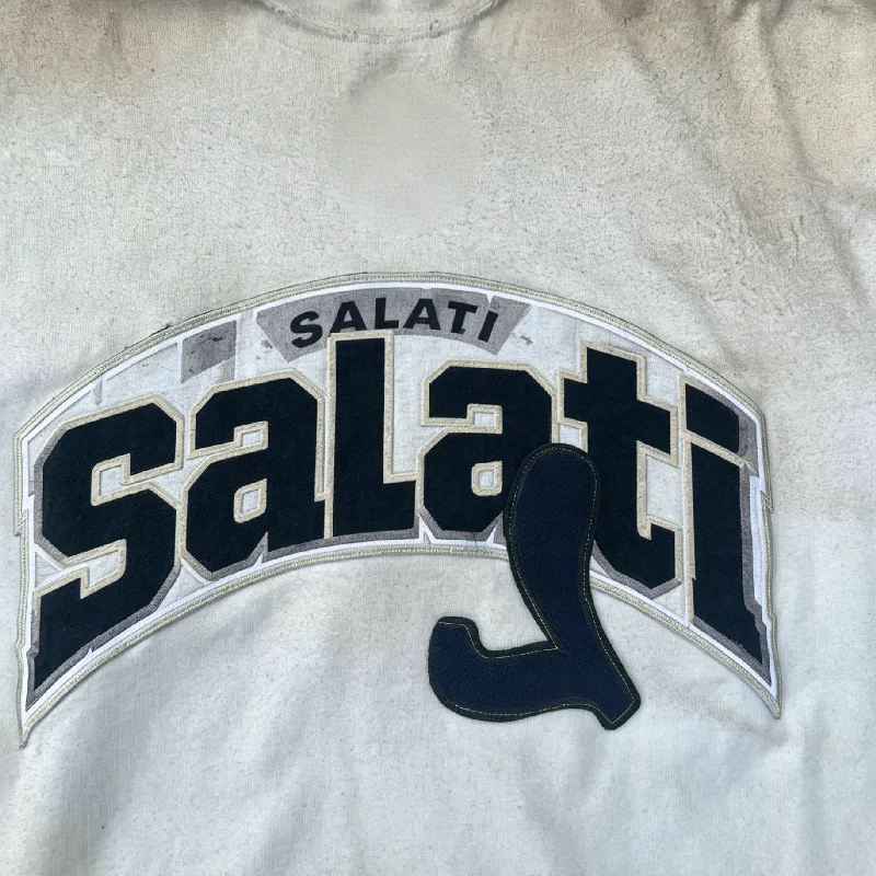 Salati Custom Logo Plus Size Mens T Shirts Cropped Washed Vintage Distressed Boxy Fit Cotton Tee Casual Streetwear Tops gallery 3
