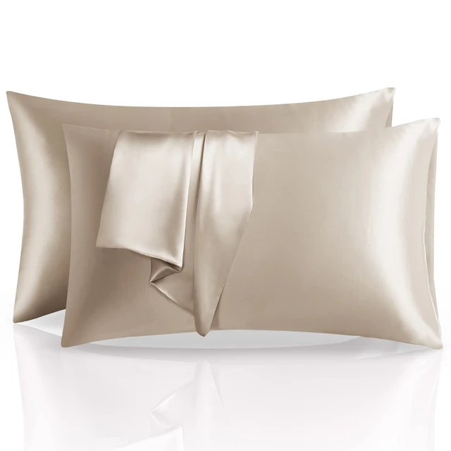 Luxury Soft Hidden Zipper Custom Printed  Pillowcase Sleeping Mulberry Silk Satin Pillowcase Pillow Case