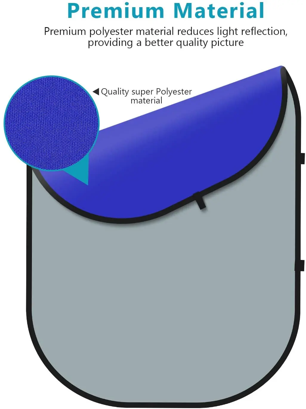 Toile De Fond Pliable Photo - Double Face 1,5x2m Pour Streaming Et Photographie