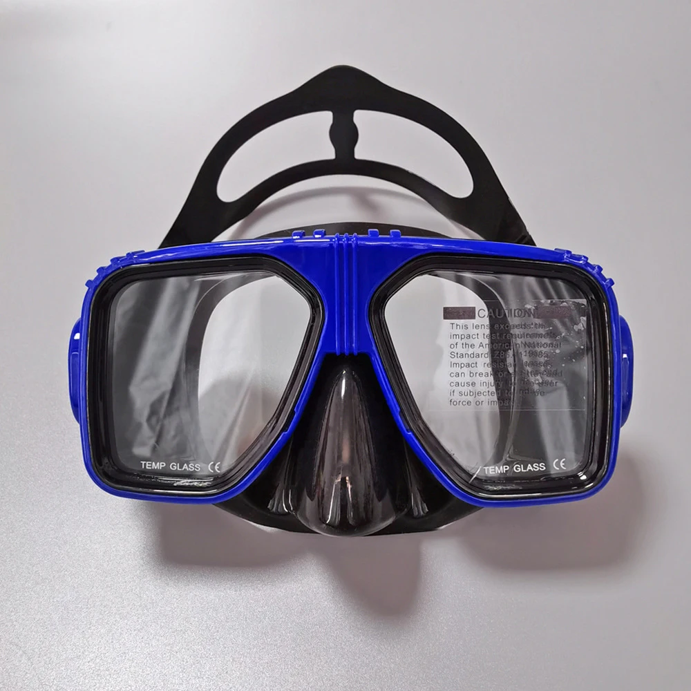 Custom Logo Scuba Diving Mask Black Color Ecofriendly Silicone Dive Freediving Mask For Adult