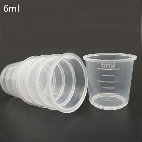 6ml Pp Dry Measuring Cup Sizes, Graduate Plastic Oral Solution Cup