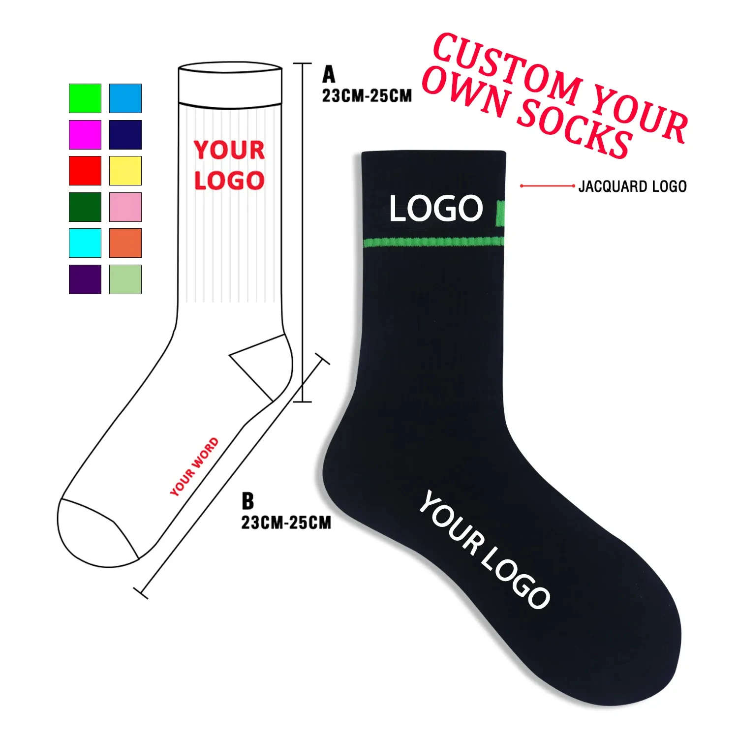 Custom Basketball Socks view 3