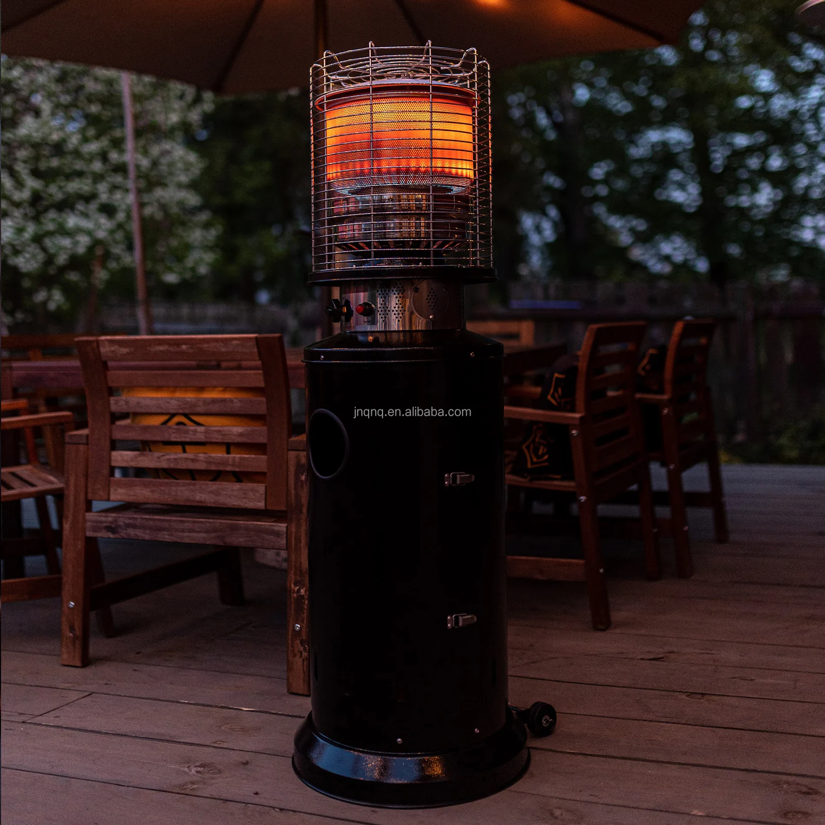 Modern Outdoor Propane Gas Patio Heater Garden Terrace Factory Portable Restaurants Stainless Steel Iron Steel Material LPG Gas